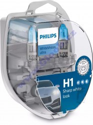 Λάμπα Αλογόνου H1 Philips white Vision Ultra